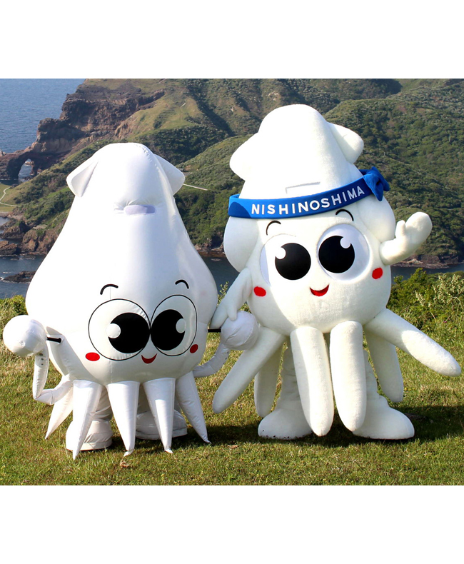 ゆるキャラ 活イカ活っちゃん姉弟 島根県隠岐郡西ノ島町 ゆるキャラ 活イカ活っちゃん姉弟 島根県隠岐郡西ノ島町