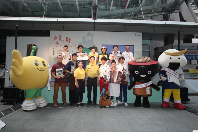 ゆるキャラ みちのく潮風トレイル フェスティバル In 六本木ヒルズ 開催 初日オープニングイベント大盛況のうちに終了 ゆるキャラ みちのく潮風トレイル フェスティバル In 六本木ヒルズ 開催 初日オープニングイベント大盛況のうちに終了