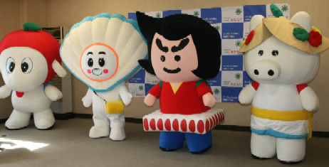 ゆるキャラ ねぶたん ハネトン あぷたん ほたてん 青森県青森市 ゆるキャラ ねぶたん ハネトン あぷたん ほたてん 青森県青森市