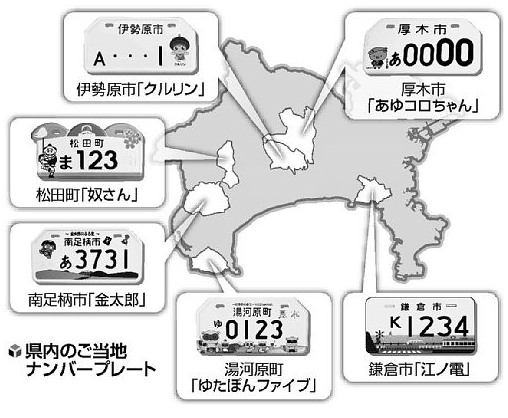 ゆるキャラ バイク用ご当地プレート続々と 神奈川 ゆるキャラ バイク用ご当地プレート続々と 神奈川