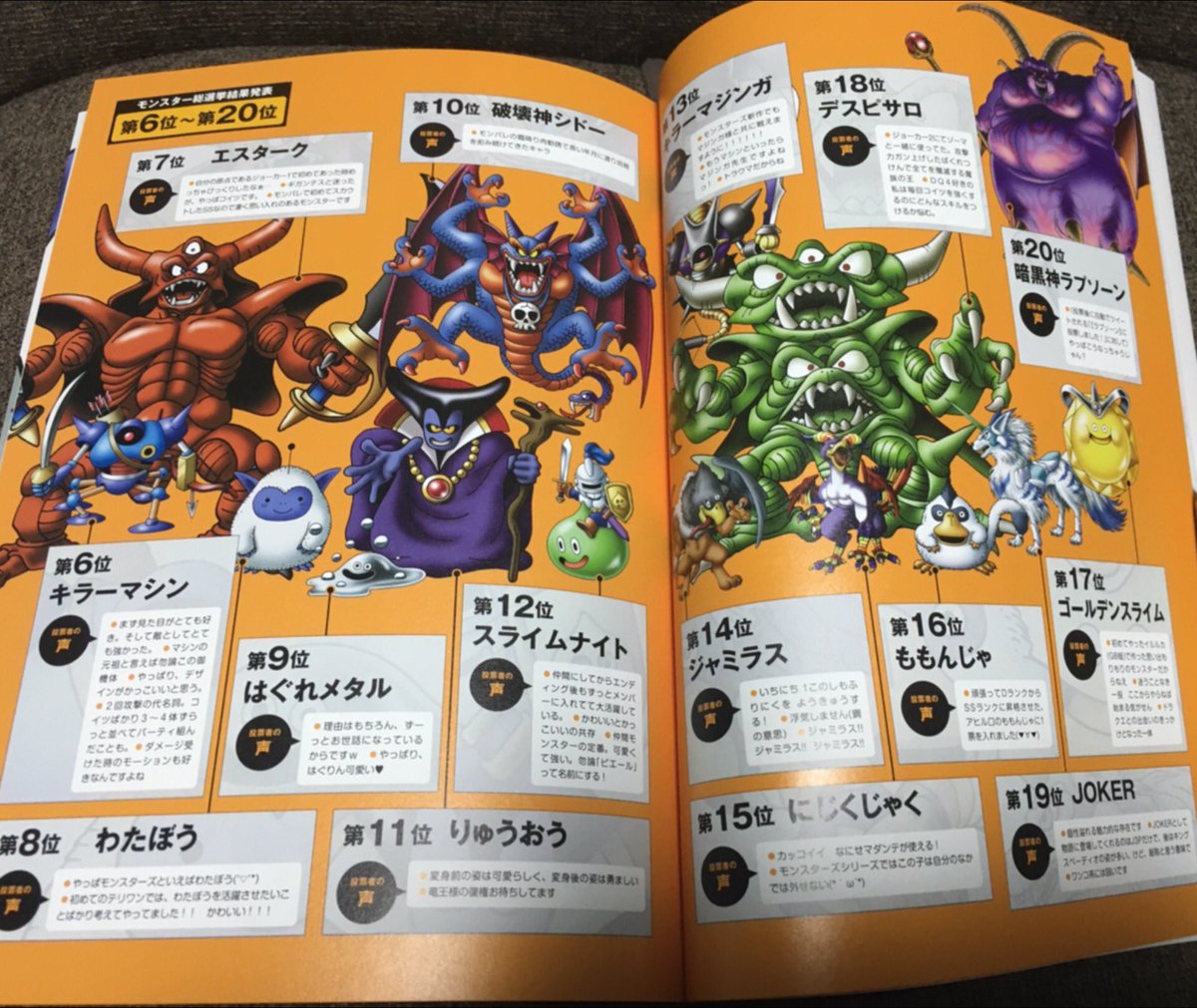 ドラクエモンスターズの人気モンスター投票 割と妥当な結果になる ゆるゲーマー遅報