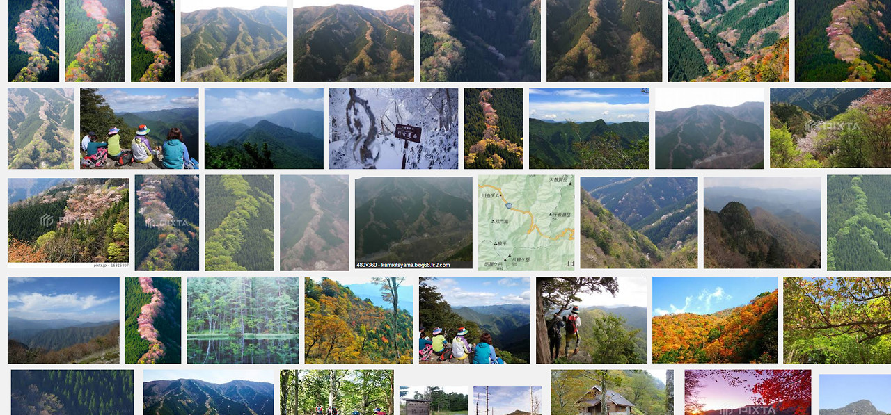 行者還林道 なめご谷の桜 ゆるけい登山 行者還林道 なめご谷の桜 ゆるけい登山