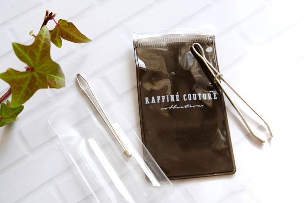 ダイソー・RAFFINE COUTUREゴム通し（ラフィネクチュール、ポーチ付）①