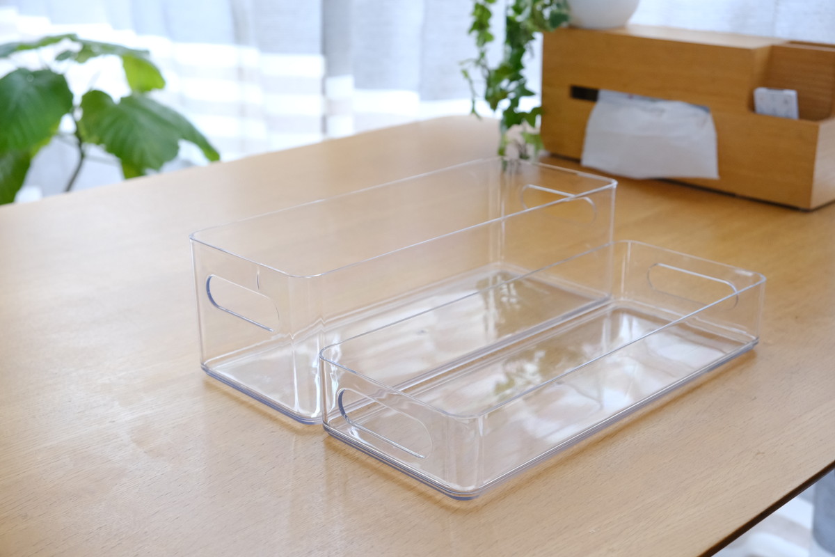 ❸3513ダイソー・キッチン用クリア収納
