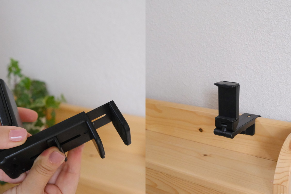 ❹DSCF6553③ (2)スリコ・どこでも挟めるトラベルスマホホルダー