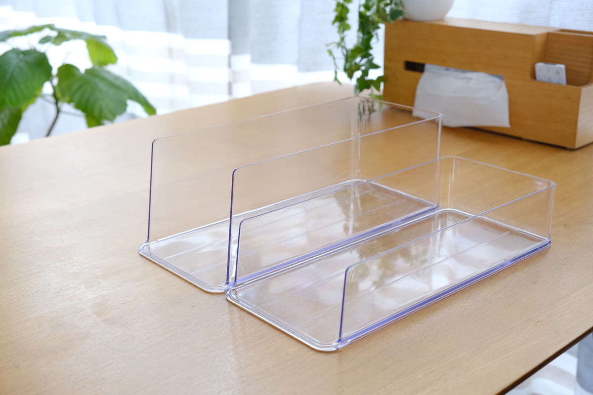 ❹3508ダイソー・キッチン用クリア収納