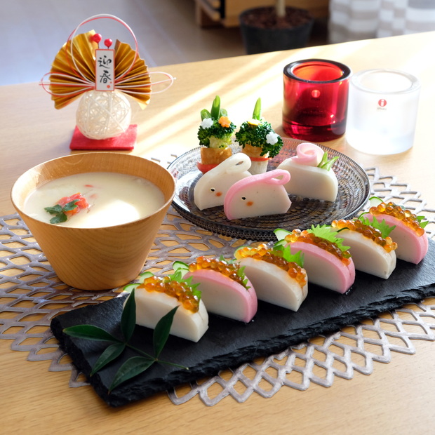 2020年・お正月デコおかず・お雑煮①