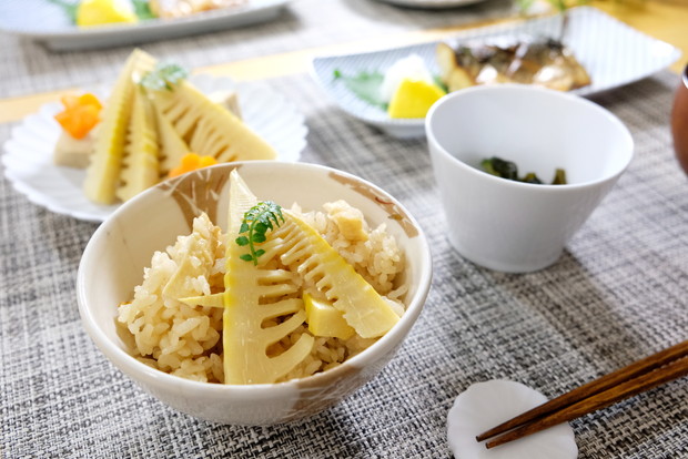 白山陶器・筍ごはん・料理①