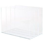 無印･アクリル仕切りスタンド　３仕切り・約１３３×２１０×１６０ｍｍ