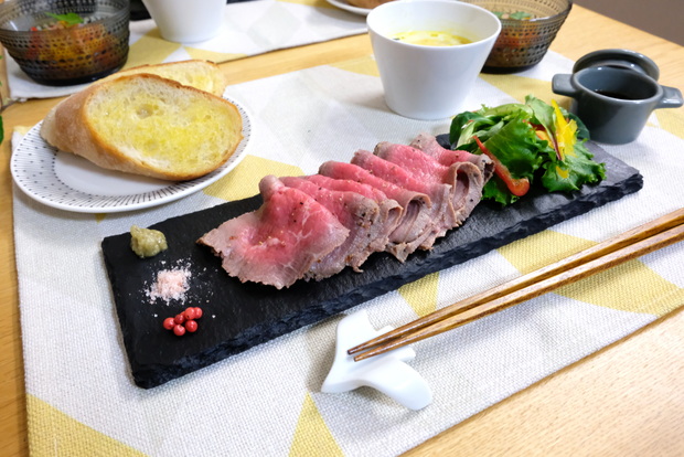 ローストビーフ・ジュビリーロンドン・ピンク岩塩①