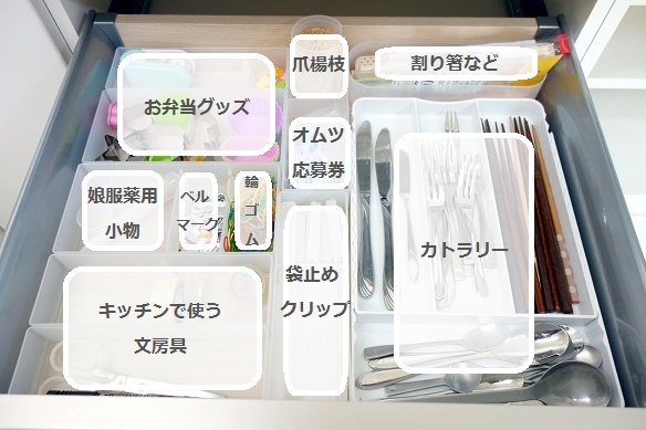 キッチンカトラリー引出し⑥