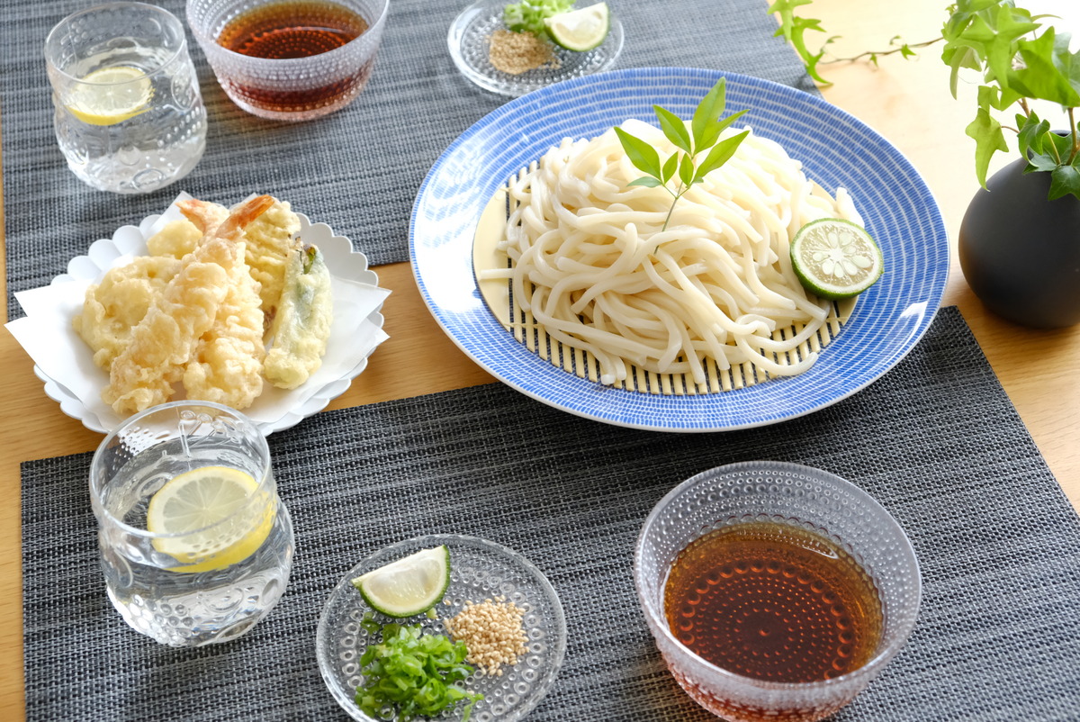 イッタラ・カステヘルミ10cmプレート・クリア・冷やしうどん・薬味皿②