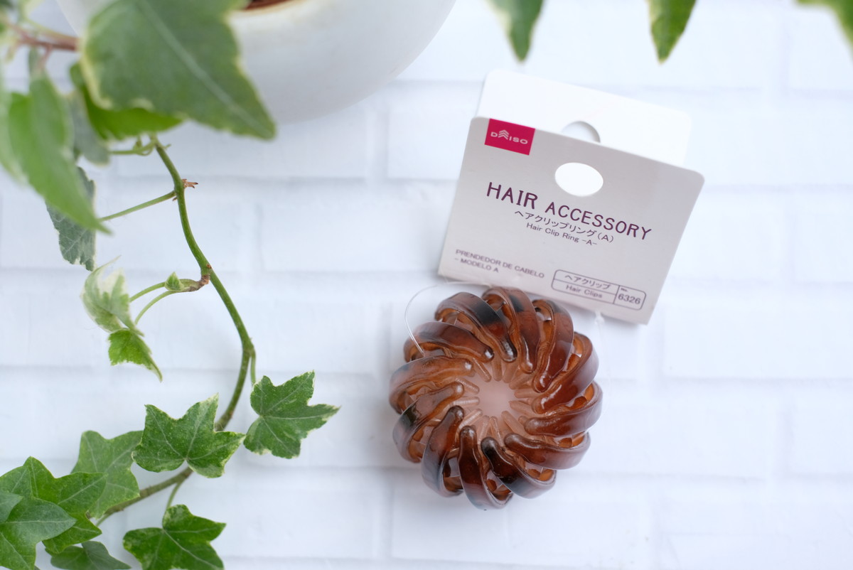 ❶5989ダイソー・ヘアクリップリング