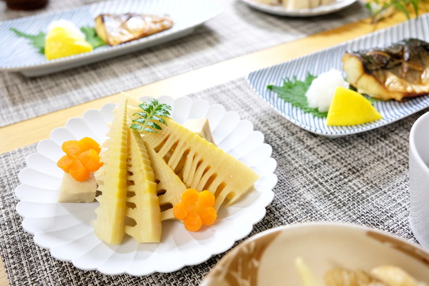白山陶器・筍煮物・料理①