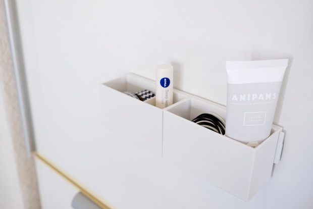 無印・マグネットバー・ポリプロピレンファイルボックス用・仕切付ポケット②