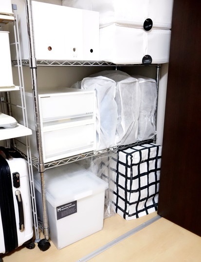 IKEA・DVARGBJORK ドヴェリビョルク 布地・お雛さま収納・余り部屋・なんちゃって押入れ①