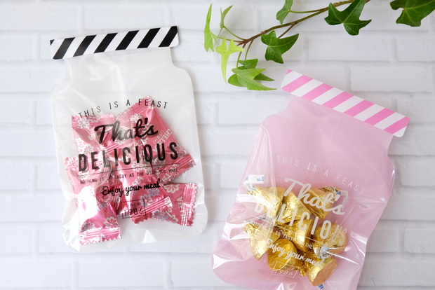 2020年・ダイソー・バレンタイン・ラッピング・クリアシェイプバッグ②