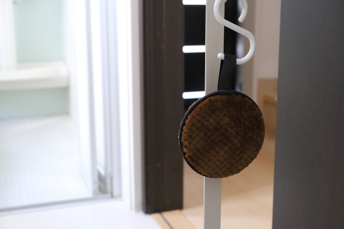 ❾DSCF7307②ダイソー・パフ(メイク落とし用、エンボスタイプ)