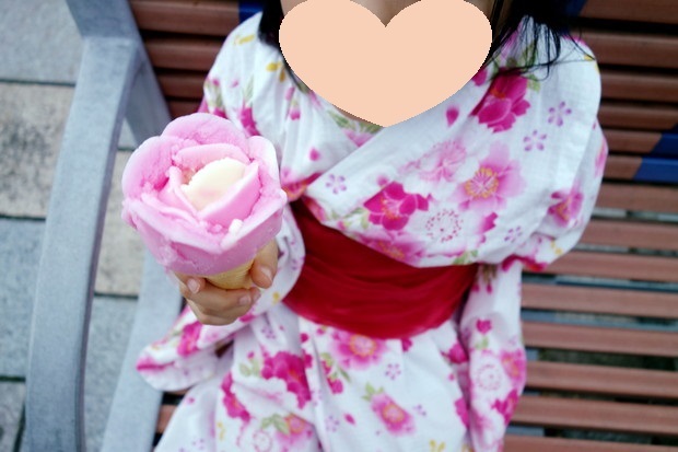 大曲の花火・ババヘラアイス