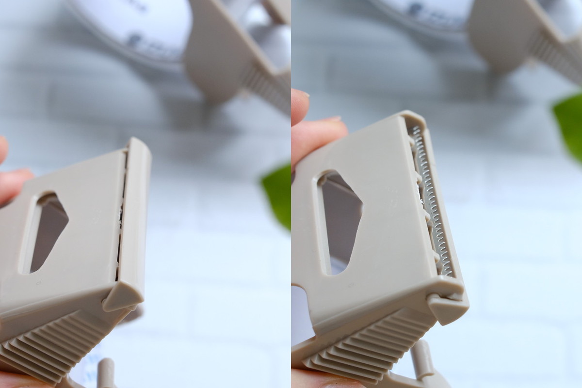 DSCF7896❹セリア・梱包用テープカッター テープ付き④