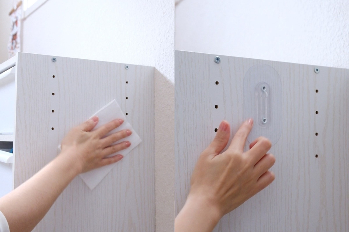 ❹Uniseed粘着式壁掛けフック