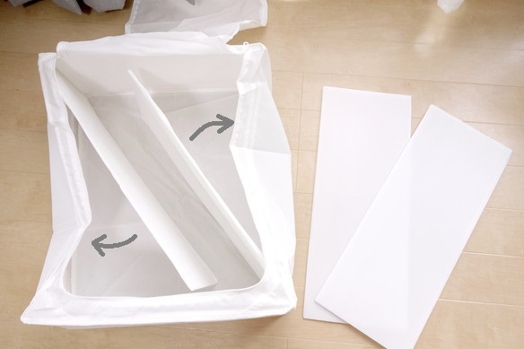 IKEA・SKUBB 収納ケース, ホワイト 44x55x19cm③