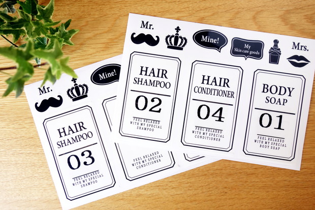 キャンドゥ・詰め替えボトルステッカー②