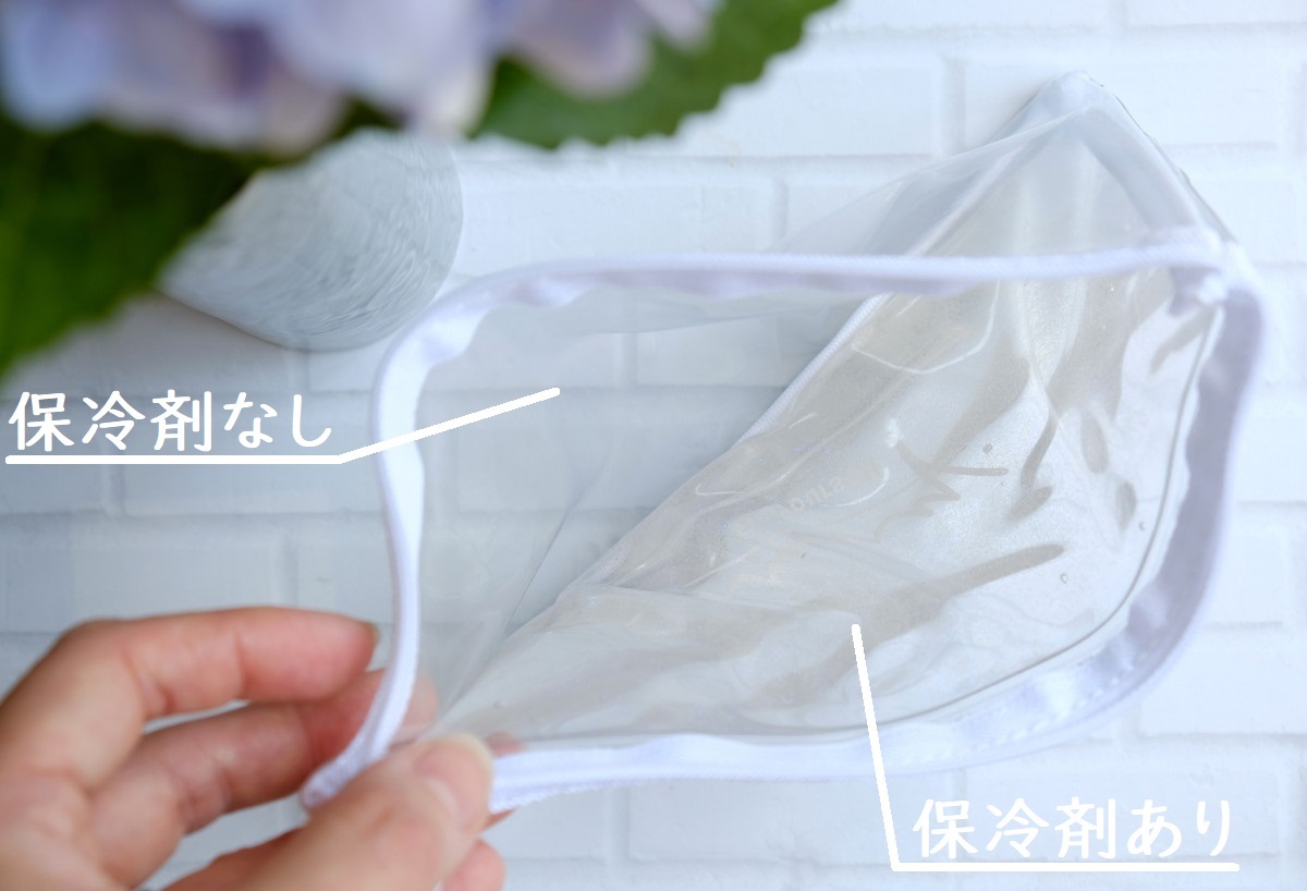 キャンドゥ・保冷剤入りポーチ　モノトーン⑦
