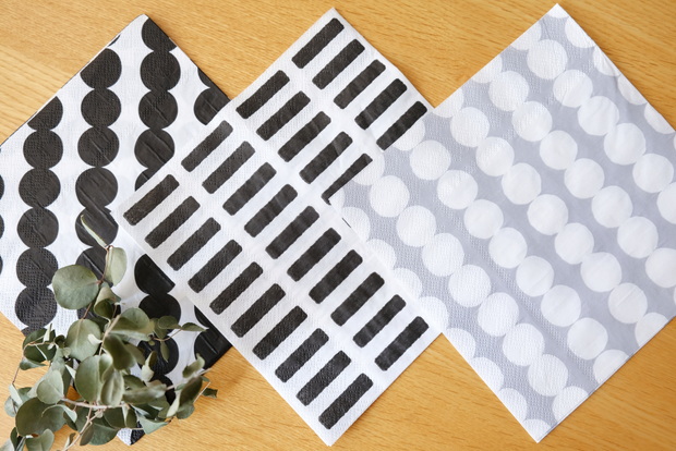 セリア・ペーパーナプキン モノトーン③
