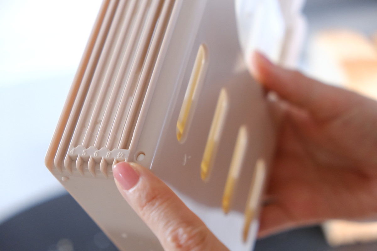 ❾DSCF0732ダイソー・食パンカットガイド