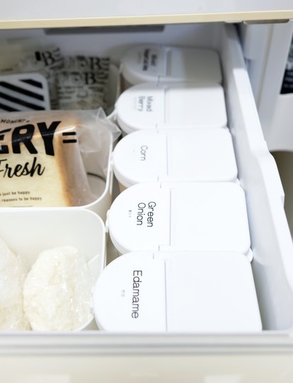 セリア・シャカシャカねぎポット・冷蔵庫・冷凍室②