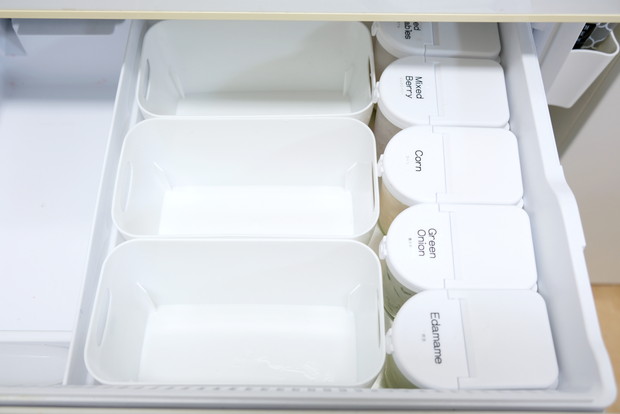 セリア・シャカシャカねぎポット・冷蔵庫・冷凍室・カトレケース①