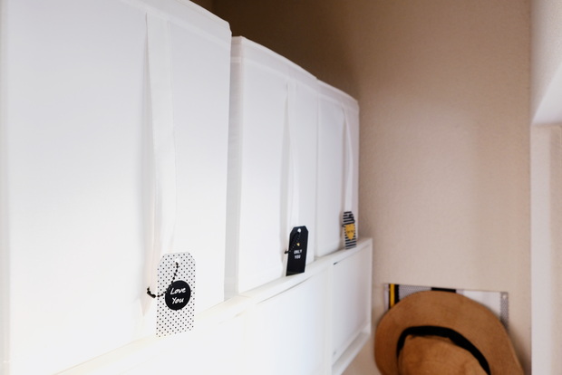 ダイソー・紙タグ・クローゼット・IKEA・SKUBB①