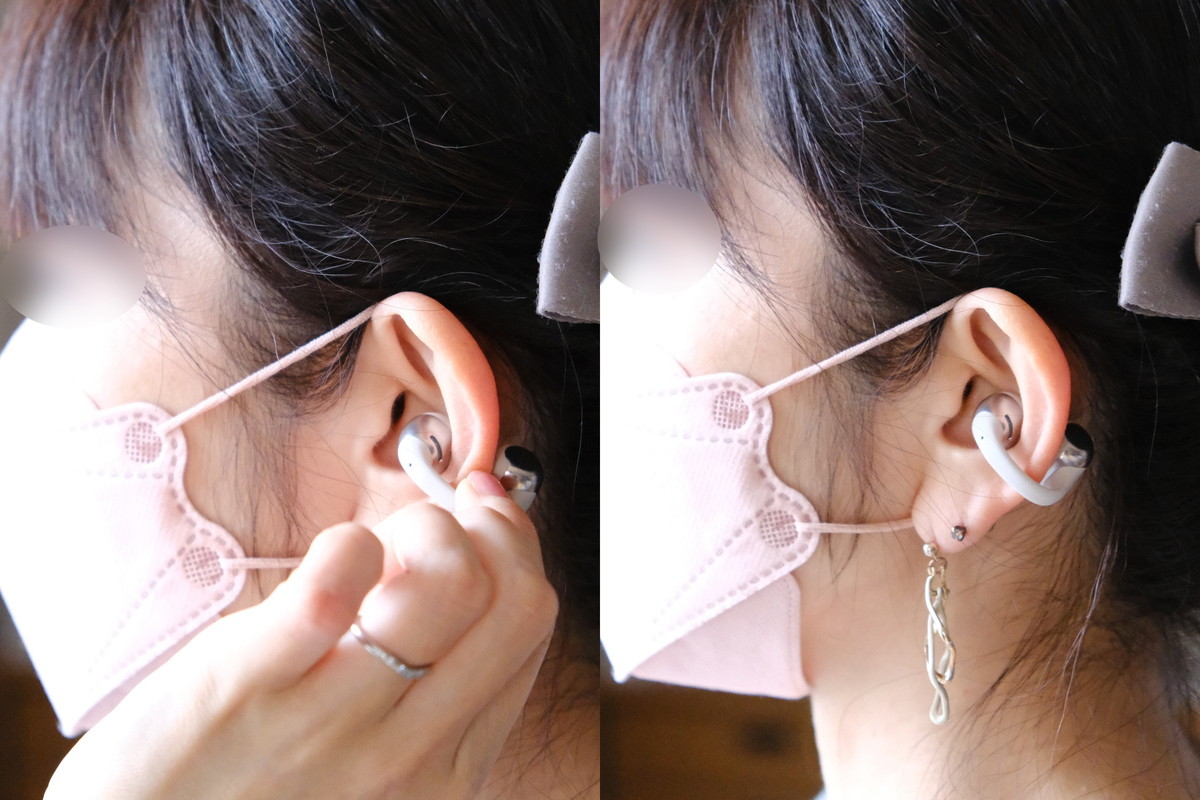 ❺DSCF0519③OpenDots ONEイヤーカフ式イヤホン