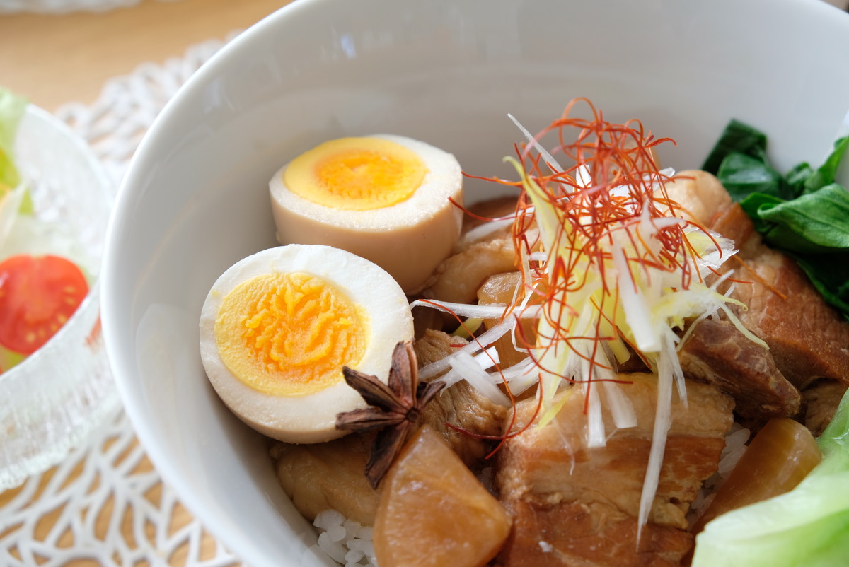 ❼3731キャンドゥ・かんたん味玉クッカー・豚角煮