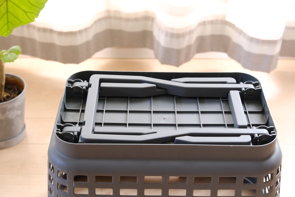 ❸DSCF7458ダイソー・高さが変えられるバスケット