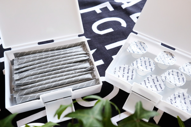 セリア・はがきケース・ローソン・スティックシュガー・ガムシロップ①