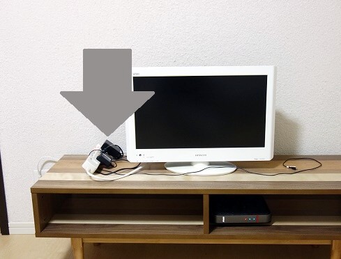 寝室コード収納②