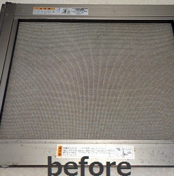 余り部屋・網戸④