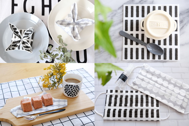 セリア・ペーパーナプキン モノトーン②