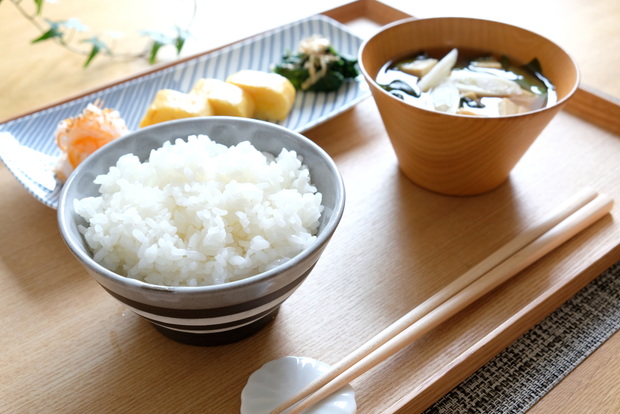 KOZLIFE・KOZ茶碗・朝食・白飯①