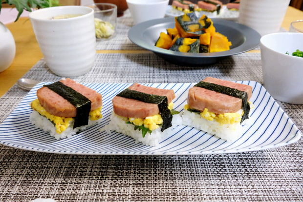 白山陶器・スパム・料理①