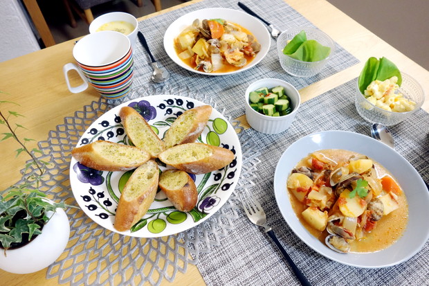 イッタラ・ティーマプレート 21cm・料理①