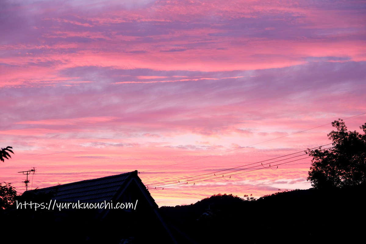 2021年おうちまとめ・夕焼け①