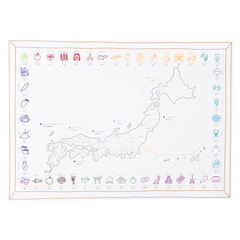 無印・水でぬらして貼る_おふろポスター・ちず①