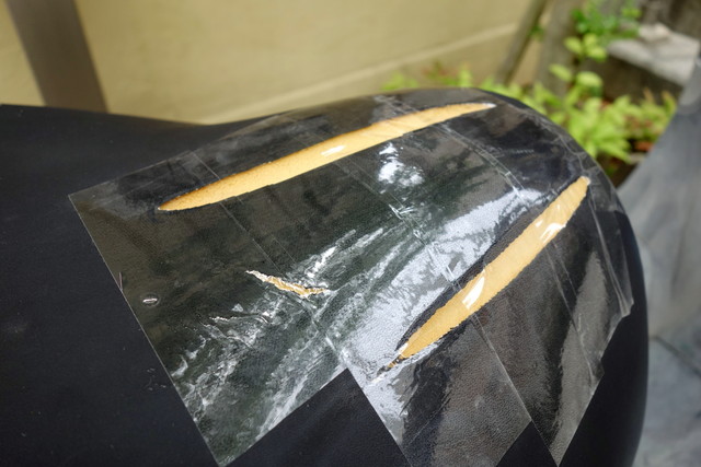 HONDA・ジョーカー90・バイク・シート補修②