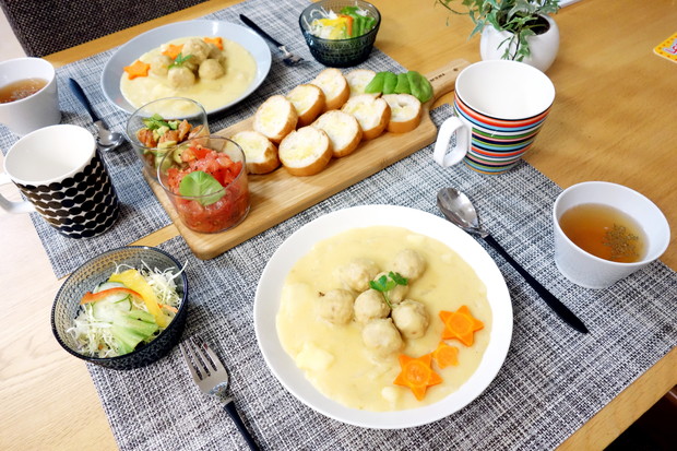 ボデガ200ml・ティーマ・料理・IKEA・OSTBIT サービングプレート①