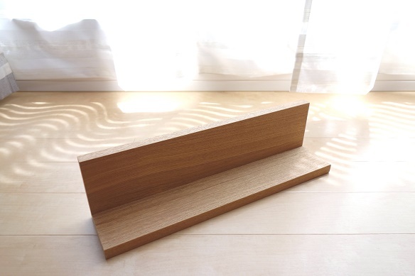 壁に付けられる家具・棚・幅44cm・オーク材①