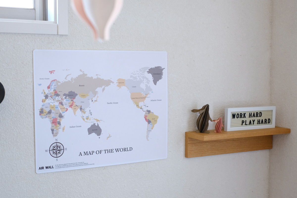 AIR WALL WORLD MAP・子供部屋①