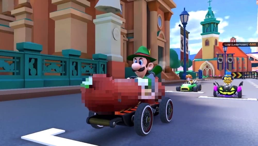 ルイージ 股間 マリオカートツアー ソーセージカート